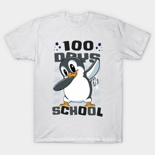 100 Days of school featuring a Dabbing Penguin #2 T-Shirt